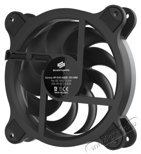 SilentiumPC 120mm Corona HP EVO ARGB 3-pack ház hűtőventilátor Iroda és számítástechnika - Egyéb számítástechnikai termék - 380328