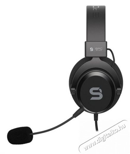 SilentiumPC SPC Gear VIRO Infra gamer headset - fekete Audio-Video / Hifi / Multimédia - Fül és Fejhallgatók - Fejhallgató mikrofonnal / headset - 380374