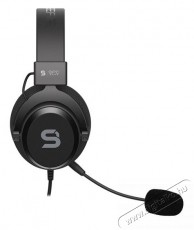 SilentiumPC SPC Gear VIRO Infra gamer headset - fekete Audio-Video / Hifi / Multimédia - Fül és Fejhallgatók - Fejhallgató mikrofonnal / headset - 380374