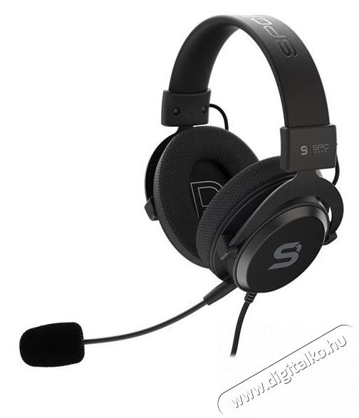 SilentiumPC SPC Gear VIRO Infra gamer headset - fekete Audio-Video / Hifi / Multimédia - Fül és Fejhallgatók - Fejhallgató mikrofonnal / headset - 380374
