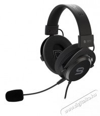 SilentiumPC SPC Gear VIRO Infra gamer headset - fekete Audio-Video / Hifi / Multimédia - Fül és Fejhallgatók - Fejhallgató mikrofonnal / headset - 380374