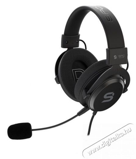 SilentiumPC SPC Gear VIRO Infra gamer headset - fekete Audio-Video / Hifi / Multimédia - Fül és Fejhallgatók - Fejhallgató mikrofonnal / headset - 380374