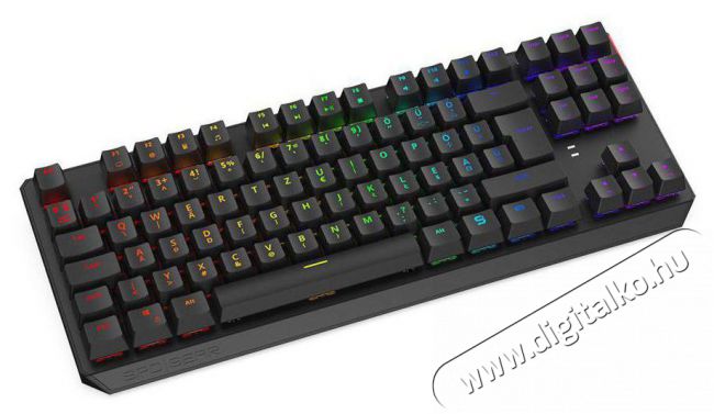 SilentiumPC SPC Gear GK630K HU Tournament (Kailh Red) RGB mechanikus gamer billentyűzet Iroda &eacute;s sz&aacute;m&iacute;t&aacute;stechnika - Billentyűzet / billentyűzet szett - Vezet&eacute;kes - 385159