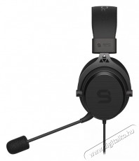 SilentiumPC SPC Gear VIRO fekete gamer headset Mobil / Kommunikáció / Smart - Mobiltelefon kiegészítő / tok - Headset - 385071