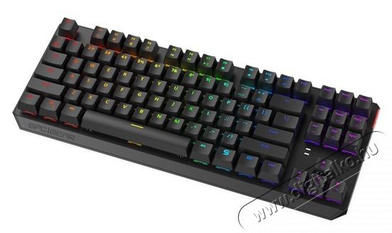 SilentiumPC SPC Gear GK630K US Tournament (Kailh Blue) RGB mechanikus gamer billentyűzet Iroda &eacute;s sz&aacute;m&iacute;t&aacute;stechnika - Billentyűzet / billentyűzet szett - Vezet&eacute;kes - 453282