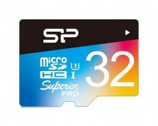 Silicon Power microSDHC Superior Pro 32GB UHS-I U3 + adapter Memória kártya / Pendrive - MicroSD / MicroSDHC kártya - 320679