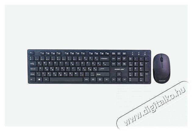 Silverline WKM-1618 magyar vezeték nélküli billentyűzet + vezeték nélküli optikai egér szett Iroda és számítástechnika - Billentyűzet / billentyűzet szett - Vezeték nélküli - 463426