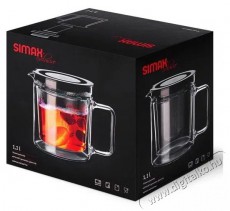 SIMAX Duplafalú kanna 1,1l TWIN rozsdamentes acél szűrővel Konyhai termékek - Edény - Teáskanna - 526067