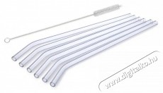 SIMAX Hajlított szívószál 23 cm 6 db + EXCLUSIVE kefe Konyhai termékek - Konyhai eszköz - Egyéb konyhai eszköz - 526068