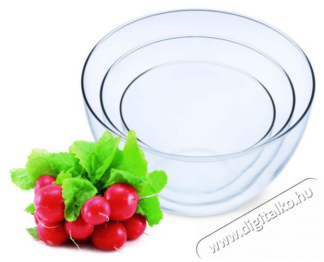 SIMAX Üvegtálszett 3db, térfogat 0,75l, 1,5l, 2,5l Konyhai termékek - Edény - Egyéb edény - 528055