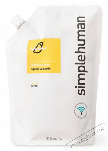 SimpleHuman CT1002EF citromos folyékony mosogatószer utántöltő zacskó (1 liter) Háztartás / Otthon / Kültér - Fürdőszoba / wc - Folyékony szappan - 300499
