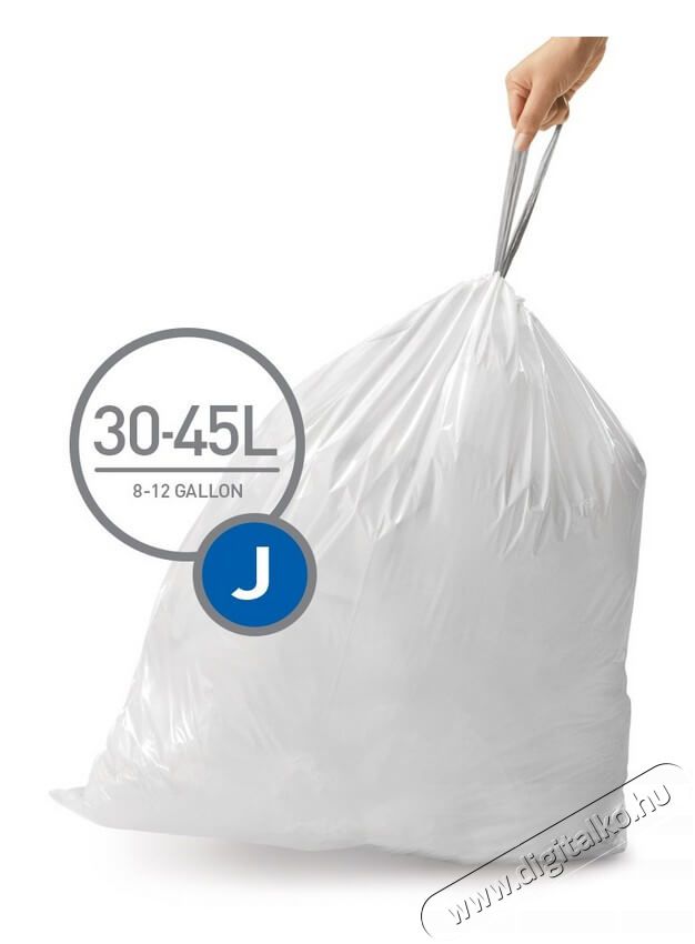 SimpleHuman CW0259 J-típusú szemetes zsák Háztartás / Otthon / Kültér - Lakásfelszerelés - Szemetes zsák / kiegészítő - 339200
