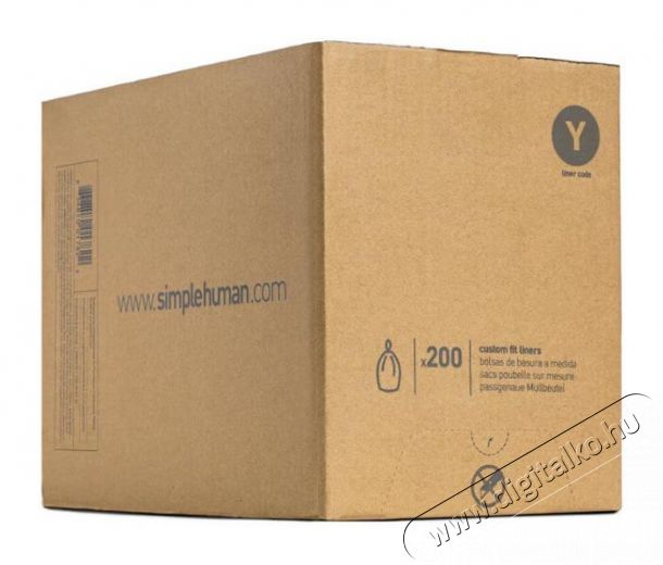 SimpleHuman CW0404 Y-típusú 115 literes szemetes zsák - 200 db Háztartás / Otthon / Kültér - Lakásfelszerelés - Szemetes zsák / kiegészítő - 340508
