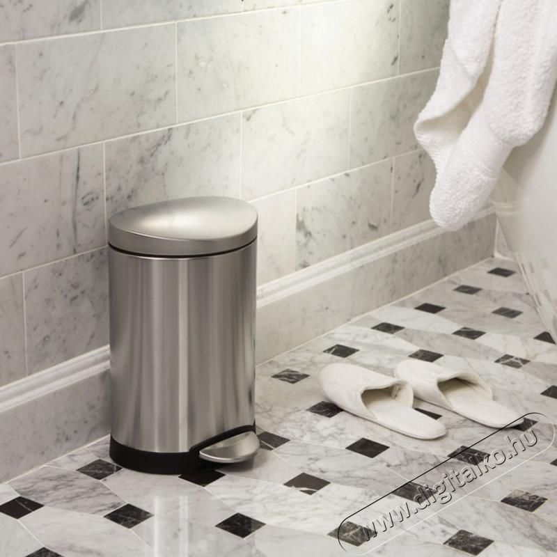 SimpleHuman CW1834CB 6 literes félkör alakú pedálos szemetes Háztartás / Otthon / Kültér - Lakásfelszerelés - Szemetes - 325292