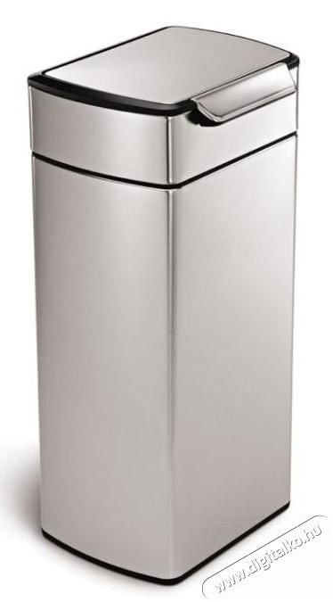 SimpleHuman CW2015 30 literes négyszögletes, érintő nyitású, rozsdamentes szemetes Háztartás / Otthon / Kültér - Lakásfelszerelés - Szemetes - 315684