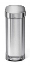 SimpleHuman CW2044 45 literes vékony formájú pedálos szemetes - rozsdamentes Háztartás / Otthon / Kültér - Lakásfelszerelés - Szemetes - 329129