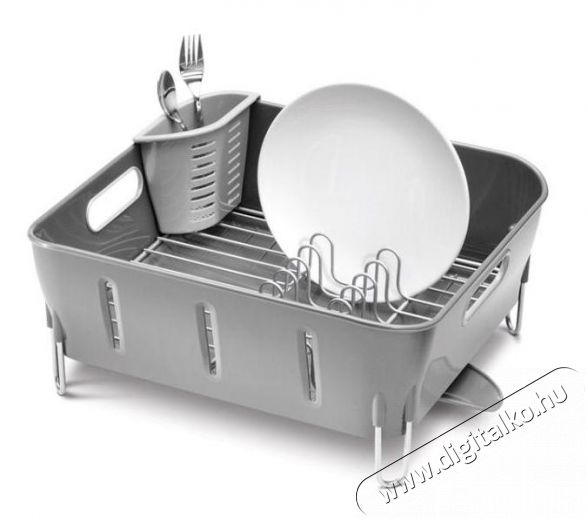 SimpleHuman KT1106 kompakt konyhai edényszárító - szürke Konyhai termékek - Mosogató - Edény szárító / tartó - 315690