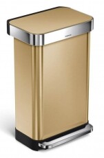 SimpleHuman simplehuman CW2073 45 literes pedálos szemetes beépített zsáktartóval - sárgaréz Háztartás / Otthon / Kültér - Lakásfelszerelés - Szemetes - 346110
