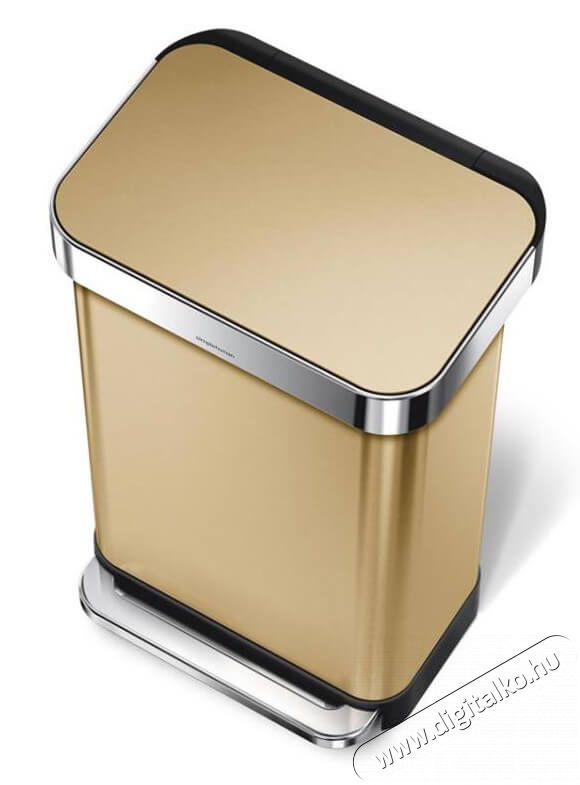 SimpleHuman simplehuman CW2073 45 literes pedálos szemetes beépített zsáktartóval - sárgaréz Háztartás / Otthon / Kültér - Lakásfelszerelés - Szemetes - 346110