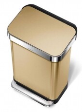 SimpleHuman simplehuman CW2073 45 literes pedálos szemetes beépített zsáktartóval - sárgaréz Háztartás / Otthon / Kültér - Lakásfelszerelés - Szemetes - 346110