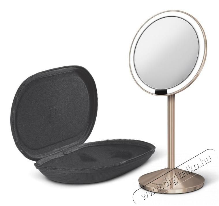 SimpleHuman ST3010 12cm-es szenzoros tükör 10x-es nagyítással - rozéarany Szépségápolás / Egészség - Tükör - 315696