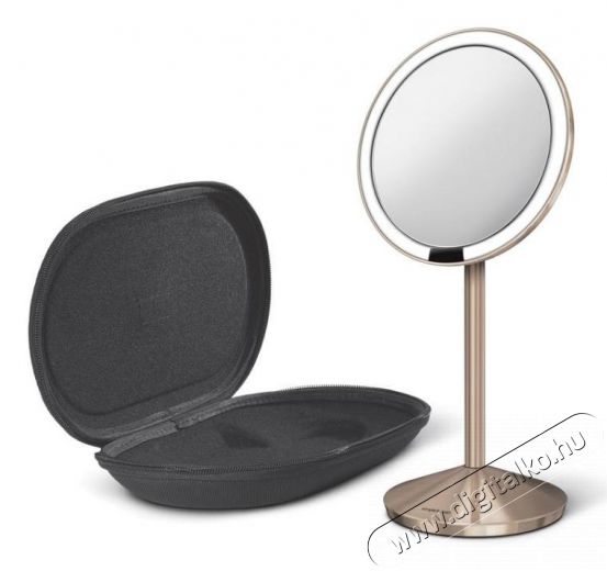 SimpleHuman ST3010 12cm-es szenzoros tükör 10x-es nagyítással - rozéarany Szépségápolás / Egészség - Tükör - 315696