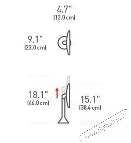 SimpleHuman ST3027 szenzoros smink tükör 20cm - rózsaarany Szépségápolás / Egészség - Tükör - 346589