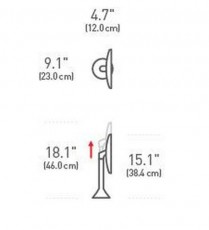 SimpleHuman ST3027 szenzoros smink tükör 20cm - rózsaarany Szépségápolás / Egészség - Tükör - 346589