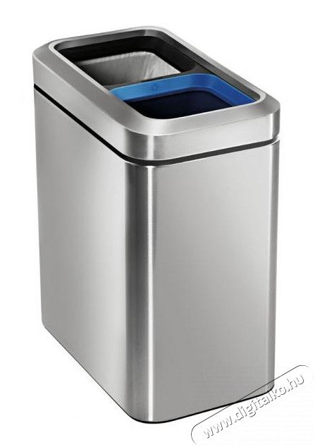 SimpleHuman CW1470 20 literes nyitott tetejű, szelektív rozsdamentes szemetes Háztartás / Otthon / Kültér - Lakásfelszerelés - Szemetes - 308942
