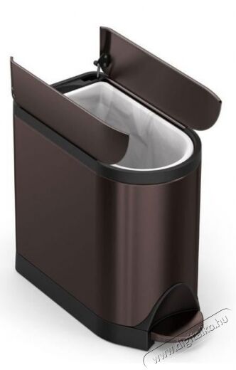 SimpleHuman CW2043 10l pedálos szemetes - bronz Háztartás / Otthon / Kültér - Lakásfelszerelés - Szemetes - 361333