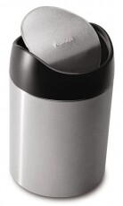 SimpleHuman CW2078 1.5 literes mini asztali szemetes - rozsdamentes fekete Háztartás / Otthon / Kültér - Lakásfelszerelés - Szemetes - 364561