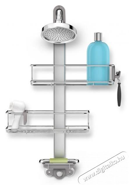 SimpleHuman BT1098 állítható polcos fürdő és zuhany polc Háztartás / Otthon / Kültér - Fürdőszoba / wc - Zuhanyzó polcrendszer - 299859
