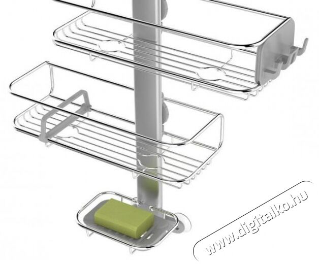 SimpleHuman BT1098 állítható polcos fürdő és zuhany polc Háztartás / Otthon / Kültér - Fürdőszoba / wc - Zuhanyzó polcrendszer - 299859