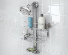 SimpleHuman BT1098 állítható polcos fürdő és zuhany polc Háztartás / Otthon / Kültér - Fürdőszoba / wc - Zuhanyzó polcrendszer - 299859