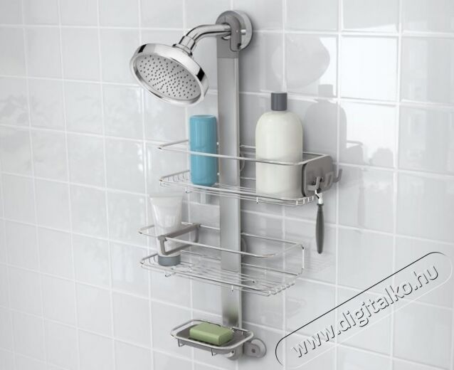 SimpleHuman BT1098 állítható polcos fürdő és zuhany polc Háztartás / Otthon / Kültér - Fürdőszoba / wc - Zuhanyzó polcrendszer - 299859