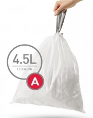 SimpleHuman CW0160 A-típusú egyedi méretezésű szemetes zsák újratöltő csomag (1 x 30 zsák / csomag) Háztartás / Otthon / Kültér - Lakásfelszerelés - Szemetes zsák / kiegészítő - 310548