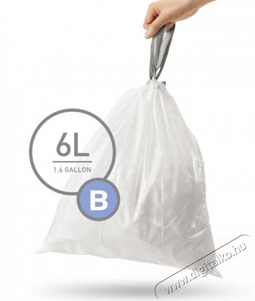 SimpleHuman CW0161 B-típusú egyedi méretezésű szemetes zsák újratöltő csomag (1 x 24 zsák / csomag) Háztartás / Otthon / Kültér - Lakásfelszerelés - Szemetes zsák / kiegészítő - 325293