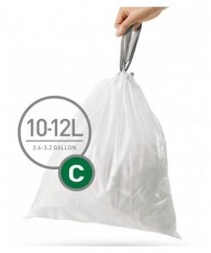 SimpleHuman CW0162 C-típusú egyedi méretezésű szemetes zsák újratöltő csomag ( 20 db / csomag) Háztartás / Otthon / Kültér - Lakásfelszerelés - Szemetes zsák / kiegészítő - 336785