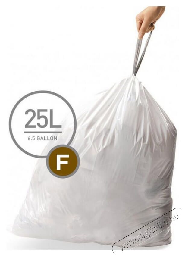 SimpleHuman CW0165 F-típusú egyedi méretezésű szemetes zsák újratöltő csomag (20 db / csomag) Háztartás / Otthon / Kültér - Lakásfelszerelés - Szemetes zsák / kiegészítő - 336787