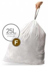 SimpleHuman CW0165 F-típusú egyedi méretezésű szemetes zsák újratöltő csomag (20 db / csomag) Háztartás / Otthon / Kültér - Lakásfelszerelés - Szemetes zsák / kiegészítő - 336787
