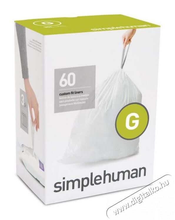 SimpleHuman CW0257 G-típusú szemetes zsák Háztartás / Otthon / Kültér - Lakásfelszerelés - Szemetes zsák / kiegészítő - 340088