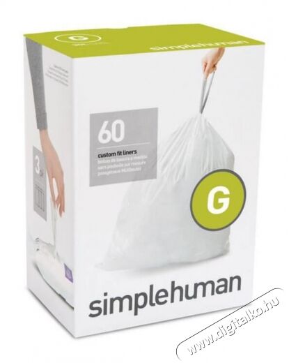 SimpleHuman CW0257 G-típusú szemetes zsák Háztartás / Otthon / Kültér - Lakásfelszerelés - Szemetes zsák / kiegészítő - 340088