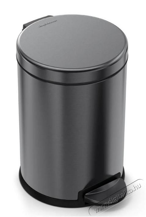 SimpleHuman CW2070 4.5 literes kerek, pedálos szemetes - rozsdamentes fekete Háztartás / Otthon / Kültér - Lakásfelszerelés - Szemetes - 344363