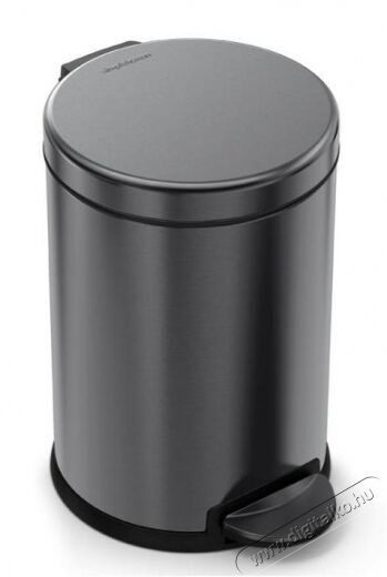 SimpleHuman CW2070 4.5 literes kerek, pedálos szemetes - rozsdamentes fekete Háztartás / Otthon / Kültér - Lakásfelszerelés - Szemetes - 344363