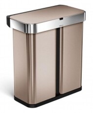SimpleHuman ST2037 58l mozgás és hangszenzoros szemetes - rózsaarany Háztartás / Otthon / Kültér - Lakásfelszerelés - Szemetes - 361334