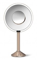 SimpleHuman ST3011 Sensor Mirror Pro 20cm-es szenzoros tükör 5x/10x-es nagyítással - rózsaarany Szépségápolás / Egészség - Tükör - 315697