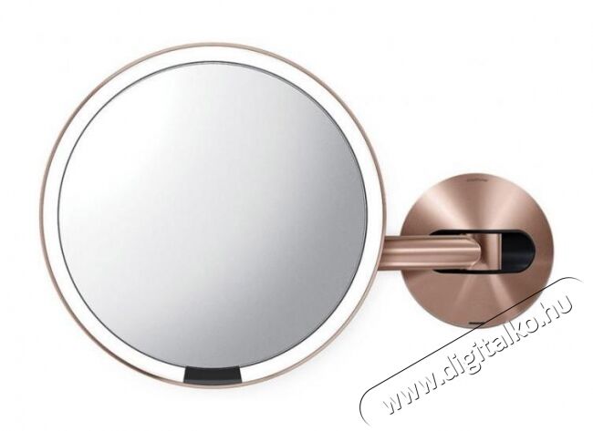 SimpleHuman ST3018 20cm-es szenzoros fürdőszobai tükör 5x nagyítással (rózsaarany) Szépségápolás / Egészség - Tükör - 344365