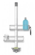 SimpleHuman BT1101 zuhanykabinra illeszthető polcrendszer, rozsdamentes / eloxált aluminium Háztartás / Otthon / Kültér - Fürdőszoba / wc - Zuhanyzó polcrendszer - 320703