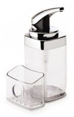 SimpleHuman KT1159 négyszögletes pumpás szappanadagoló szivacstartóval - 650ml Háztartás / Otthon / Kültér - Fürdőszoba / wc - Szappan adagoló - 315691
