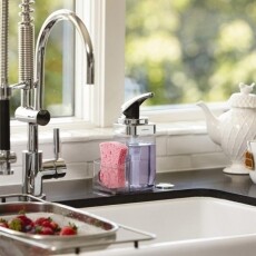 SimpleHuman KT1159 négyszögletes pumpás szappanadagoló szivacstartóval - 650ml Háztartás / Otthon / Kültér - Fürdőszoba / wc - Szappan adagoló - 315691